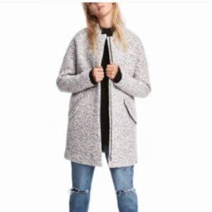 Divided by H&M Wool Blend Coat in Bouclé Yarn